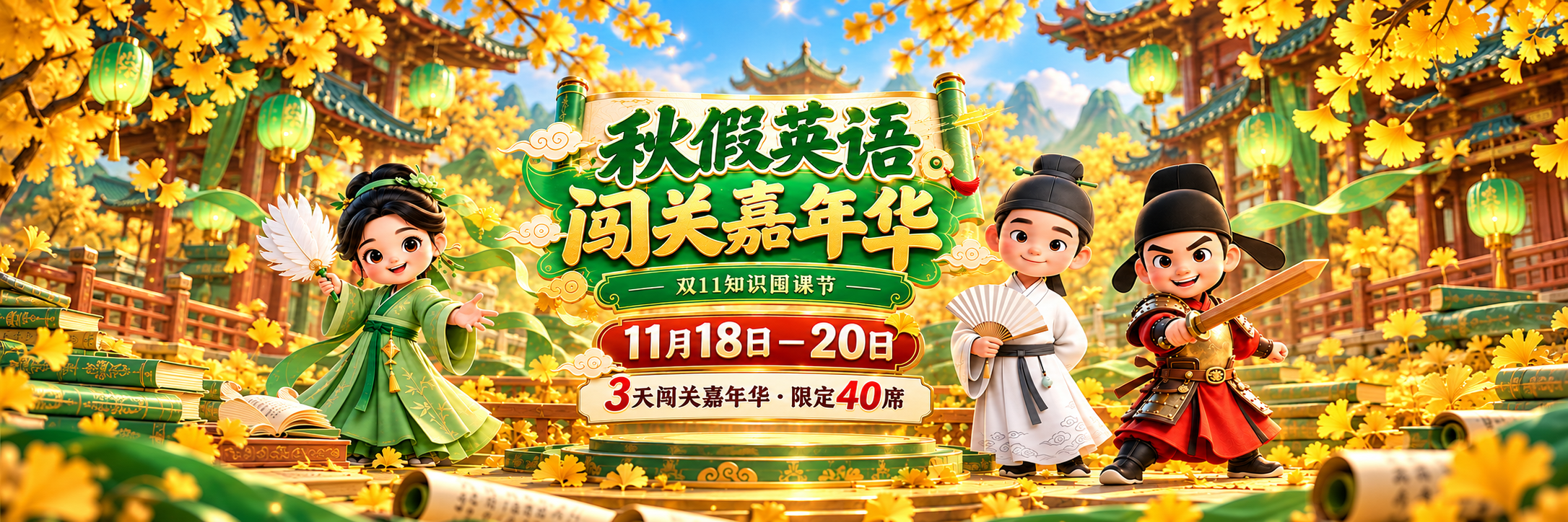「秋假英语·闯关嘉年华」
