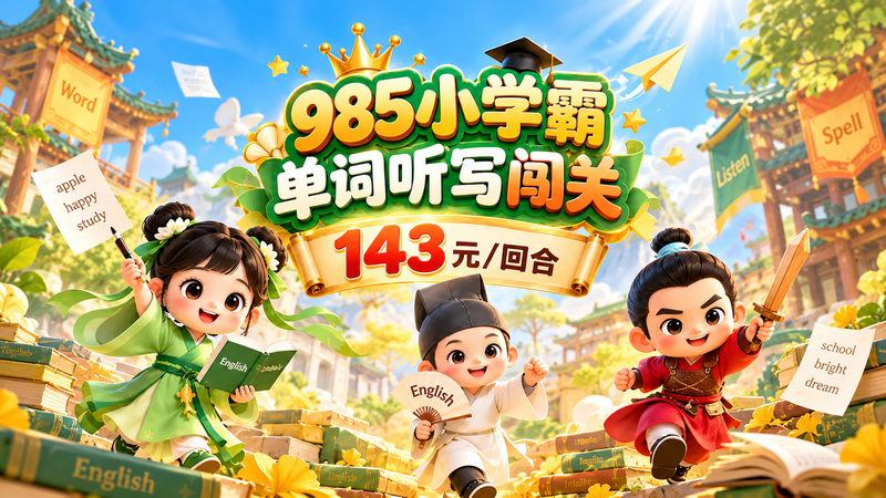 985小学霸单词听写闯关